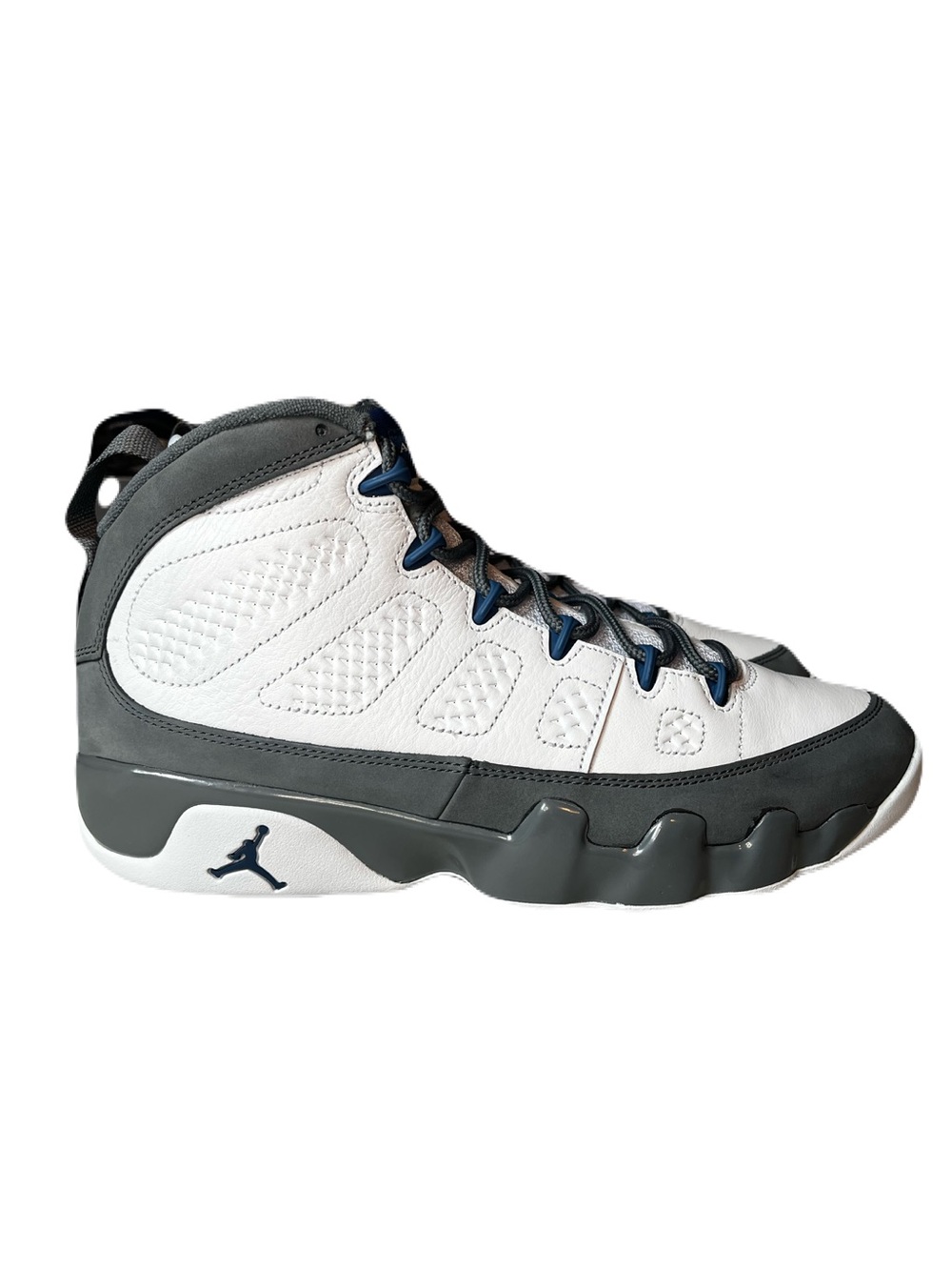 Air Jordan 9 Retro White/French Blue/Flint Gray